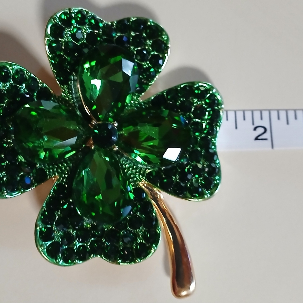 🍀Saint Patricks Day Shamrock Brooch🍀 - Picture 13 of 13